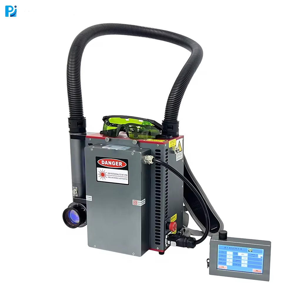 Laser Cleaning machine Pulse Backpack Type 50W 100w Pulse Laser Cleaning Machine For Rust Metal oil Removal surface clean