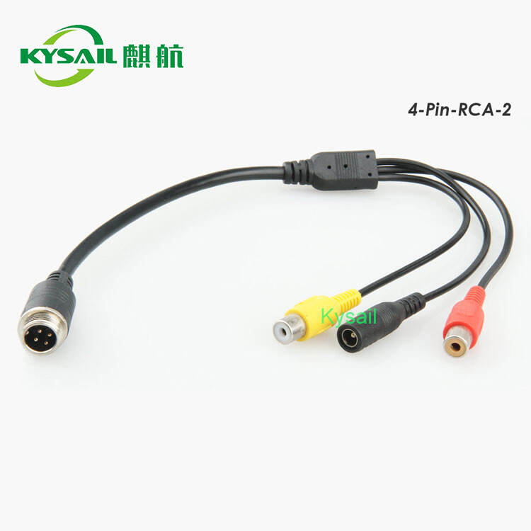 Kabel konversi jantan ke betina RCA 4 pin