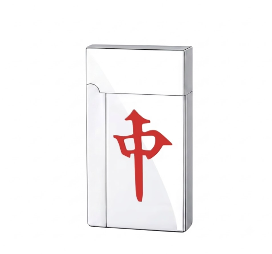 Encendedor de cigarrillos DB-291 con chorro suave, recargable, metálico azul, a prueba de viento, apto para uso al aire libre, personalizable con logotipo, ideal como regalo corporativo