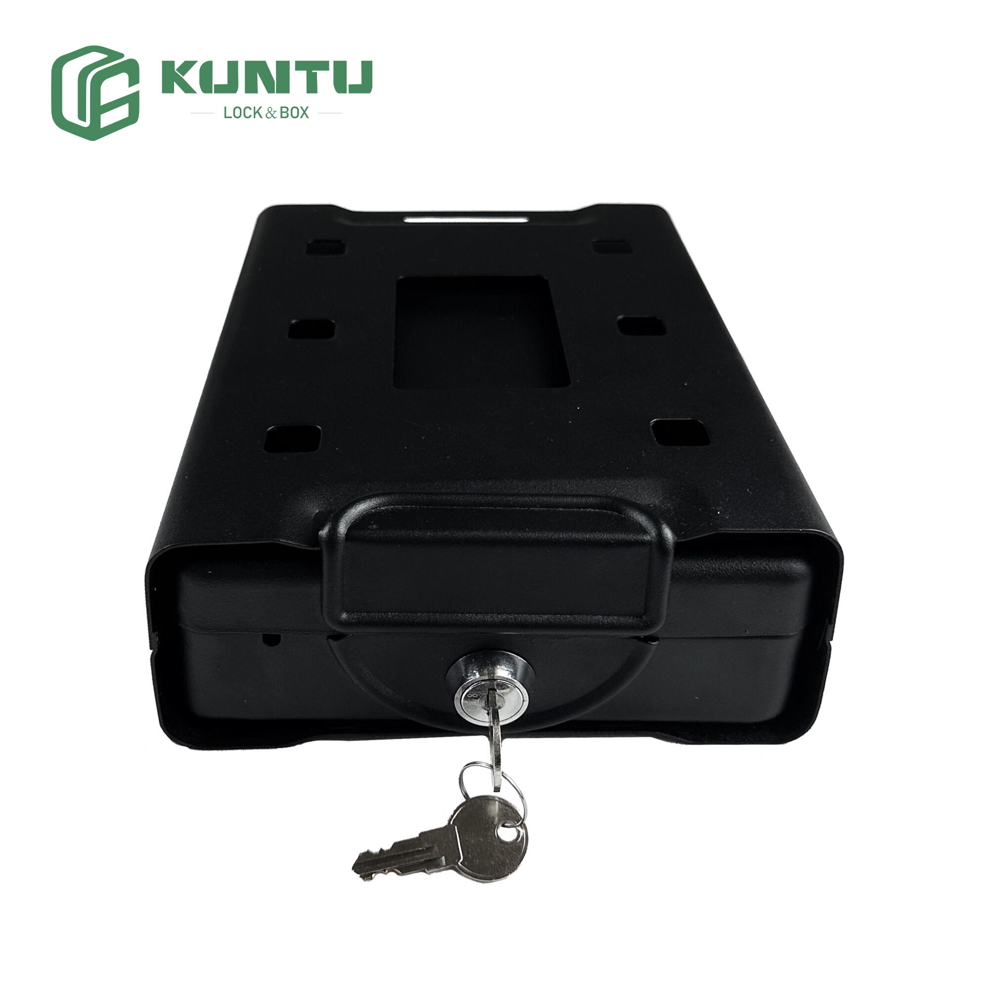 Big Wholesale Portable black pistol car gun safe with security cable ...