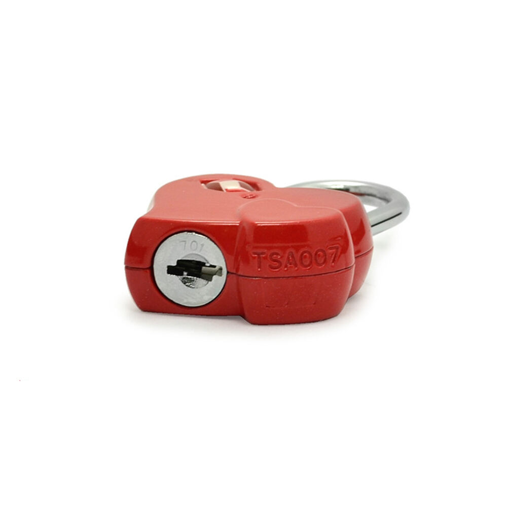 Zinc Alloy Key Hardware Padlock Creative Heart-Shaped Luggage TSA Lock Travel Padlock TSA702