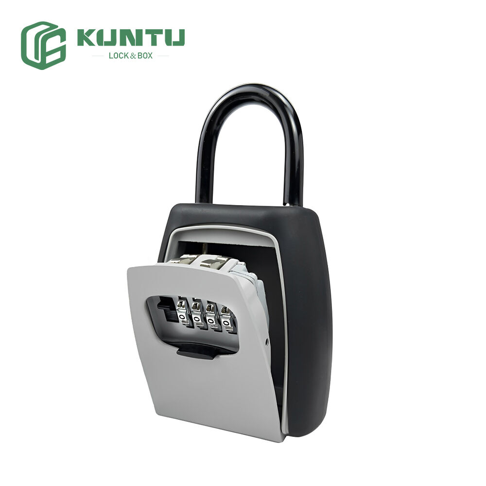 Key Storage Lock Box, Key Lock Box with Code 4 Digit Combination Resettable Key Lock Box for Door Knob and Outside