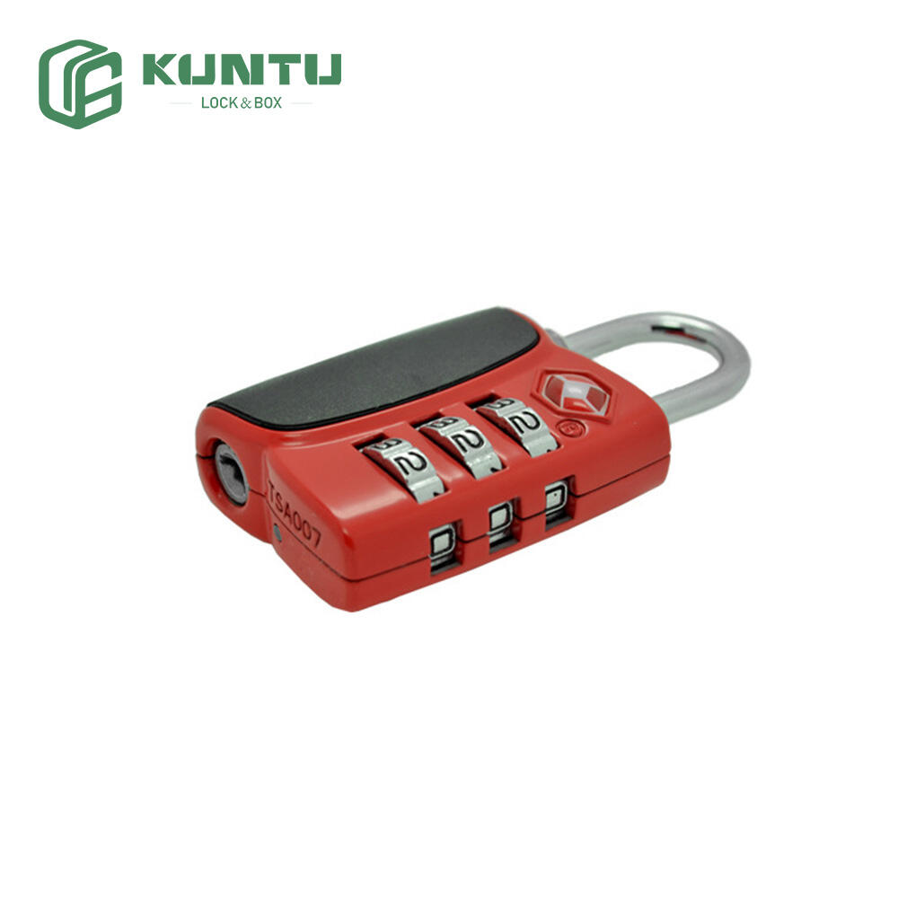 TSA12068 Luggage Lock with Hook-Shaped Design for Bags, Backpacks, and Trolleys Customs Lock, Combination Lock, Cabinet Lock, Padlock