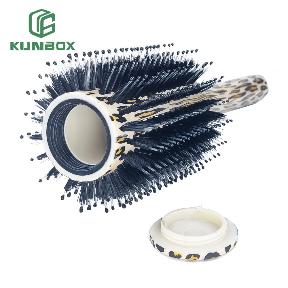 Travel brush transfer safe with hidden compartments for cash, keys and jewelry