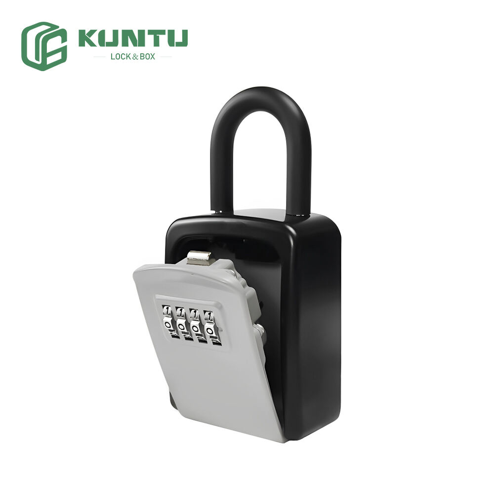 Steel Shackle Padlock with Hidden Space Portable Mini Small Key Lock Box Hide a Key Safe Lockbox
