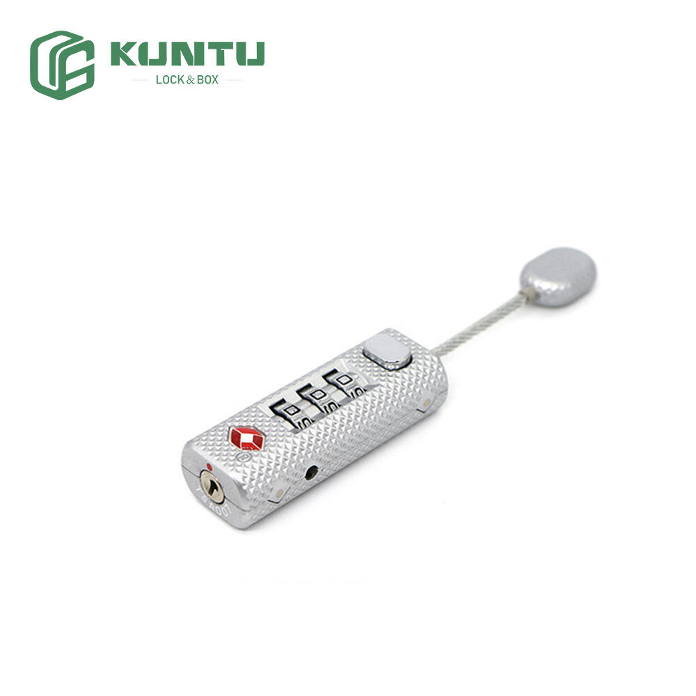 New Design Zinc Alloy Luggage Travel Combination Padlock with Detachable Design TSA16163