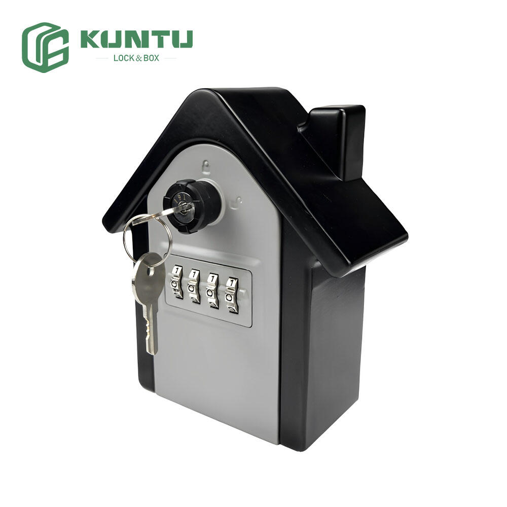 House Design Wall Mount Key Safe Combination Lock Box with Emergency ...
