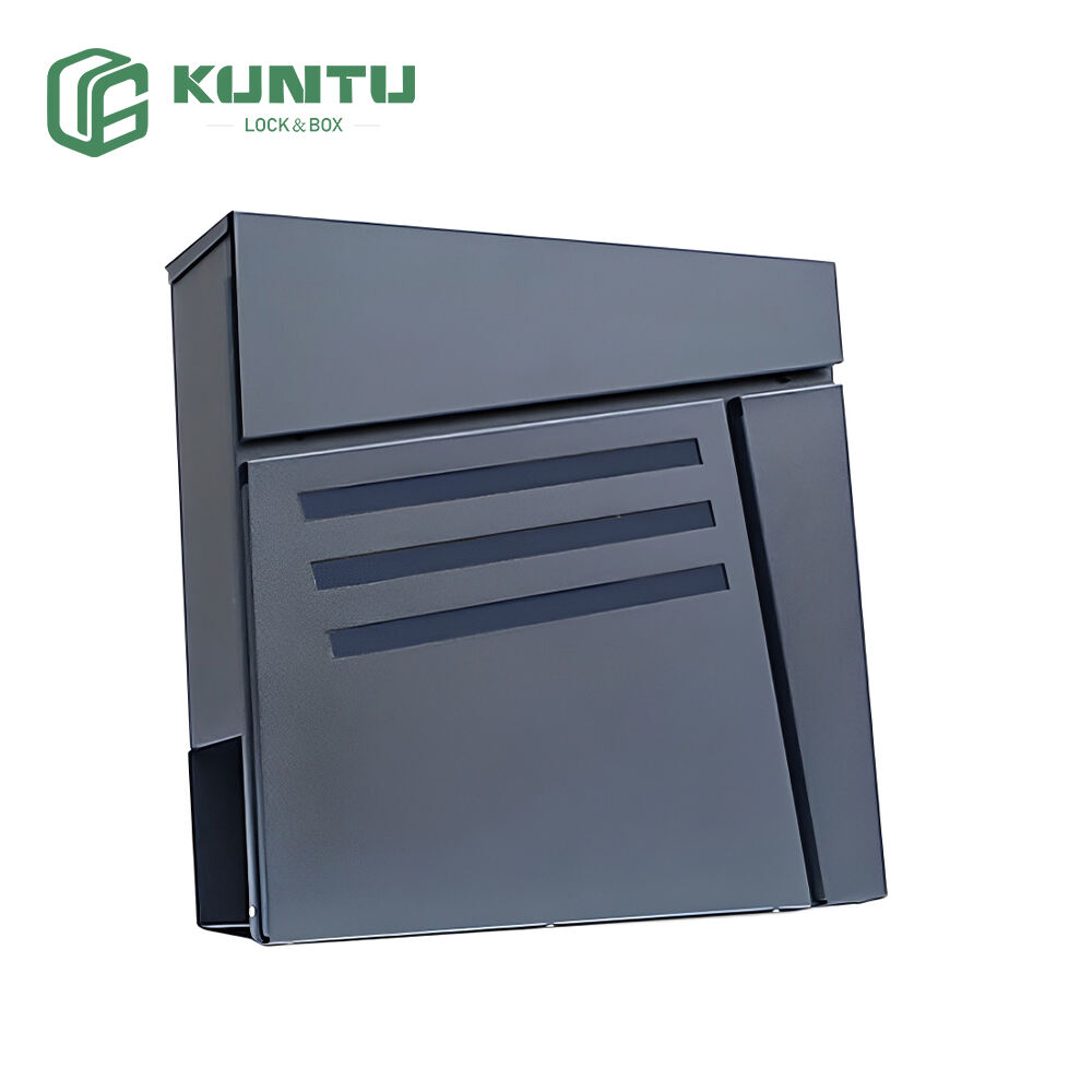 Modern Architectural Wall-Mounted Mailbox with Contemporary Design