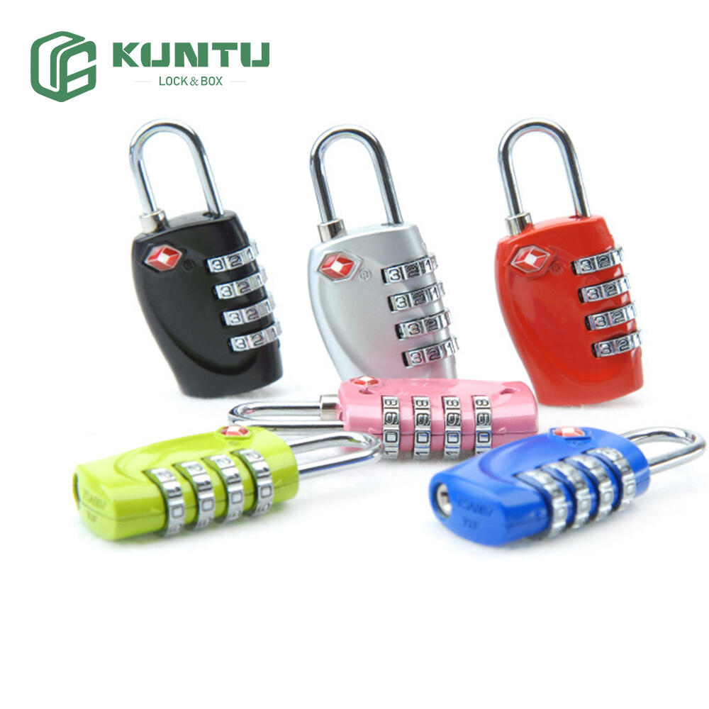 TSA330 Zinc Alloy Security Padlock for Travel Luggage and Backpacks 4-Digit Combination Lock with Customs-Approved Design