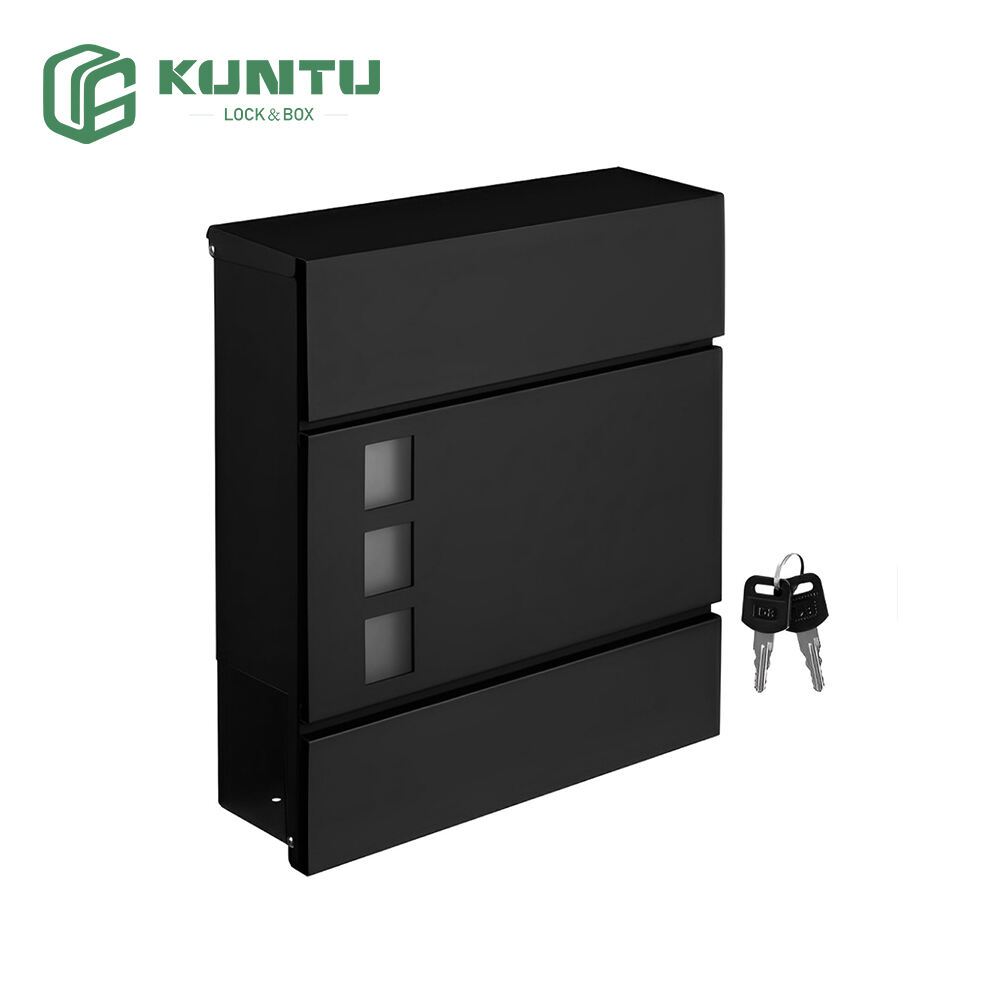Heavy Metal Wall-Mounted Mailbox with Water and weatherproof Resistant with Key Lock