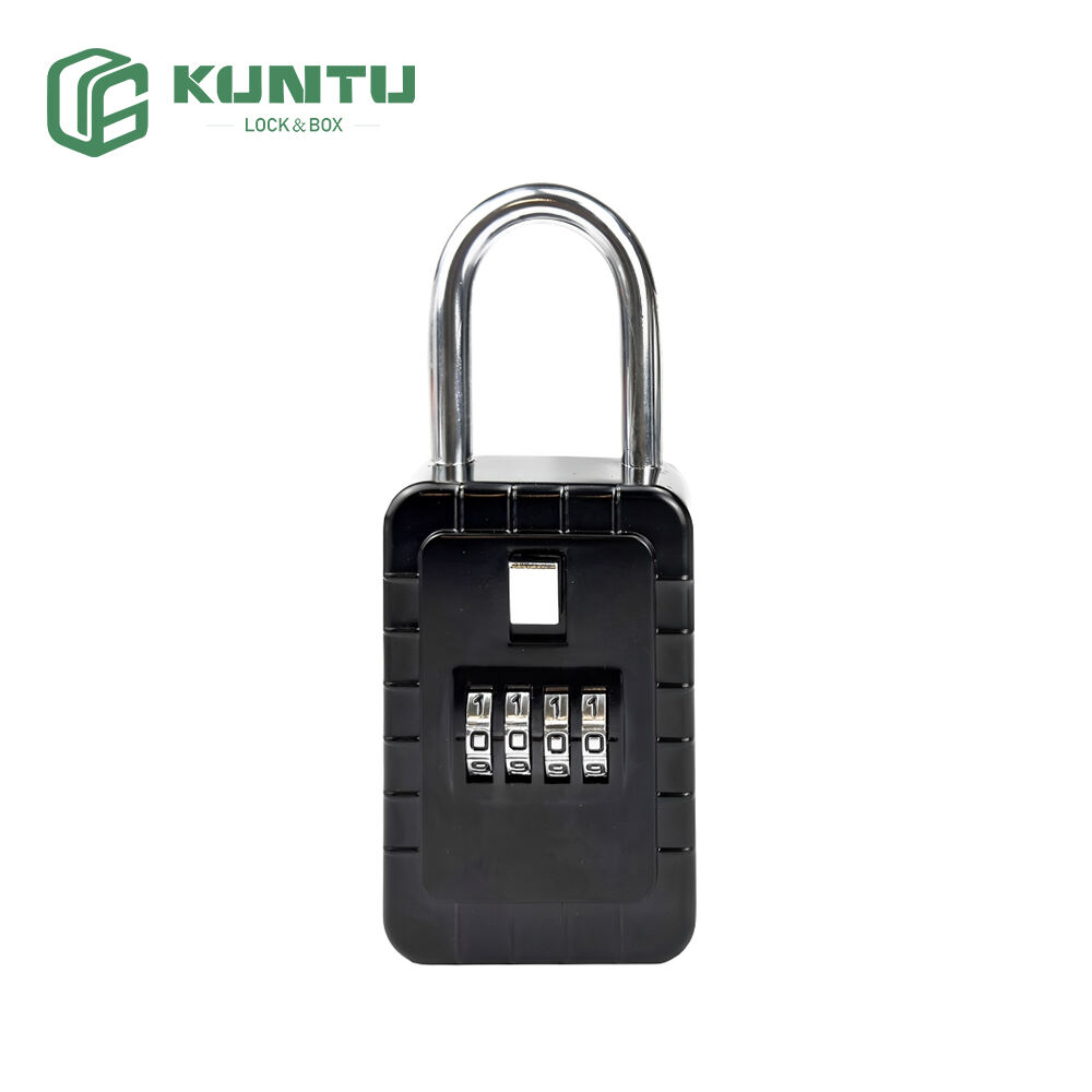Medium Portable Key Safe Lock Box 4 digital Combination Lockbox for Keys