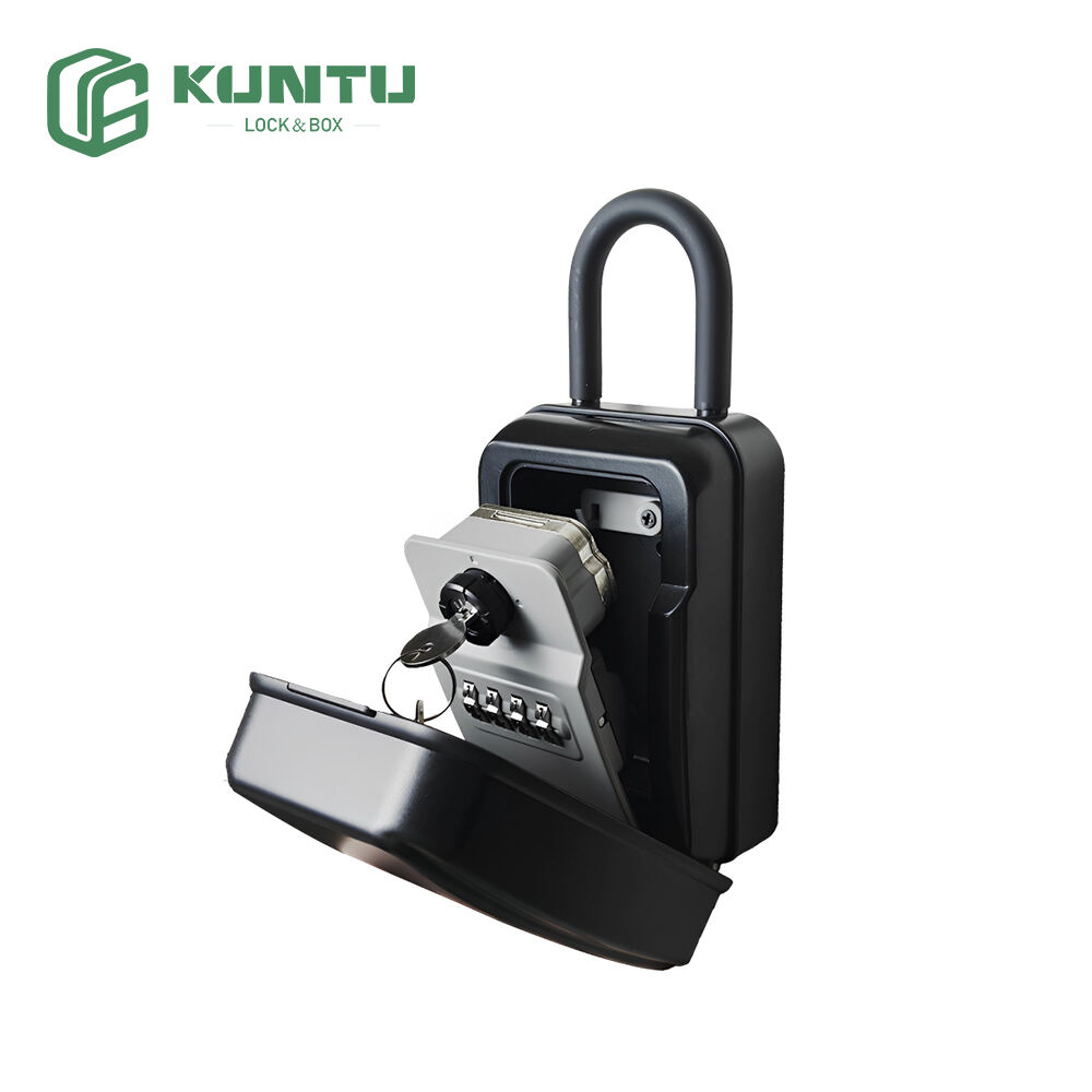 Portable Key and Combination Code Access Safe Lock Box Weatherproof High Security Key Locker