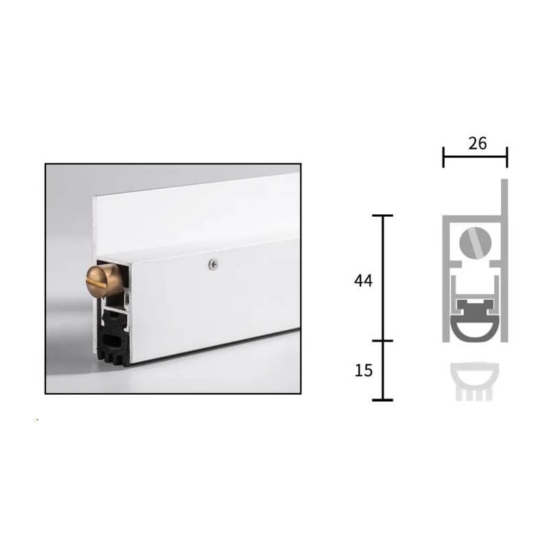 Surface mounted Heavy duty Door Bottom Automatic Drop Down Seal / ADDS-Y
