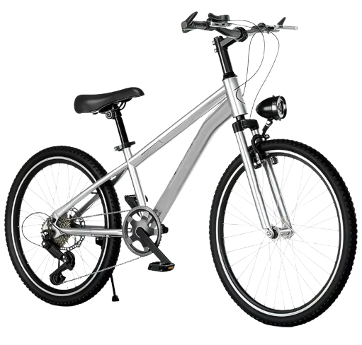 New Kidsren's 20 Mountain Bike for 8-15 Years Old Students Single Speed with Disc Brake and Ordinary Pedal Steel Fork