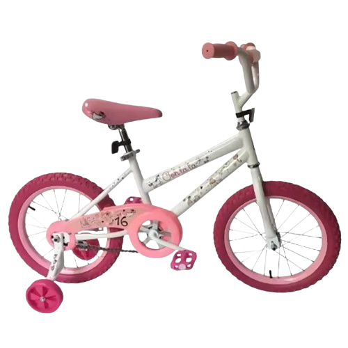 Cheaper Kids Bicycle for Boys and Girls 12/14/16 Inch Steel Fork Single Speed Pedal Bike with Training Wheels Pink