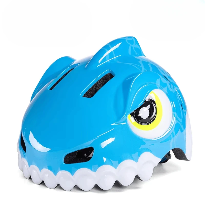 Children's Bicycle Riding Roller Skating Balance Bike Anti-Fall Shark Safety Helmet PC+EPS Material Universal Season