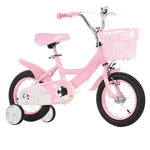 Children's Bicycles 12 Inch Steel Frame Training Wheels Princess Bike Boys Girls Aged 2-9 Ordinary Pedal