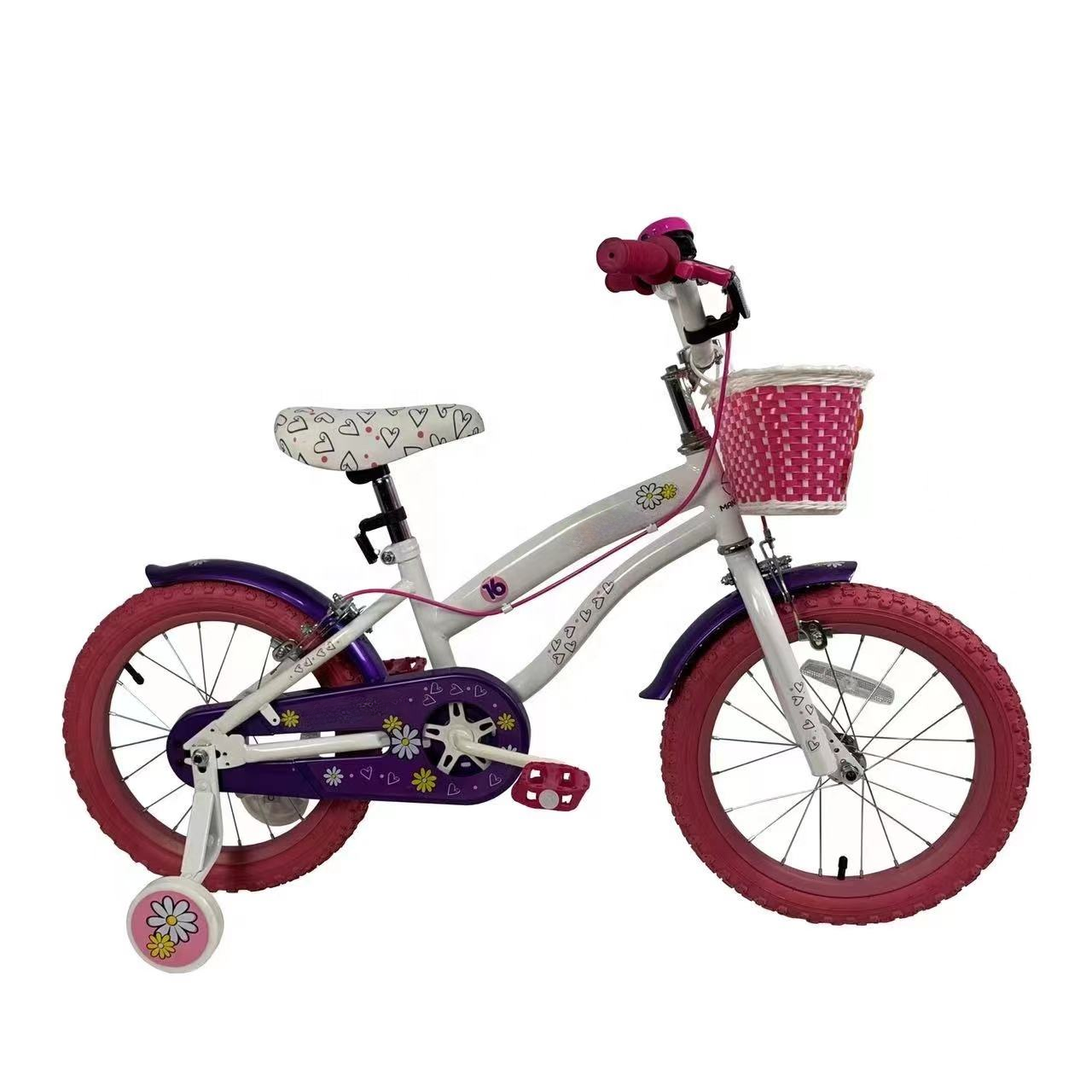 16-Inch Bike Basket for 5-10 Years Old Steel Fork Ordinary Pedal Brake Line Braking System Kids Cycle Style
