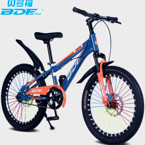 Wholesale 18/20/22 Inch Boys Girls Mountain Bike Disc Brake 16 Inch Kids Pedal Bicycle Featuring Steel Fork Ordinary Pedal