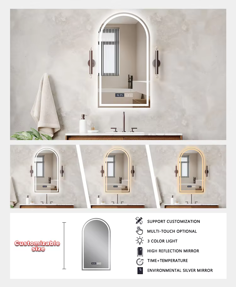 led arch bathroom mirror-4