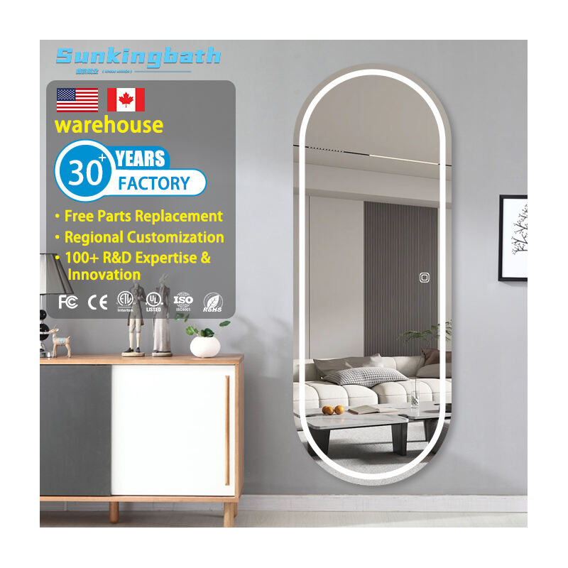 Frameless LED Full-Length Mirror