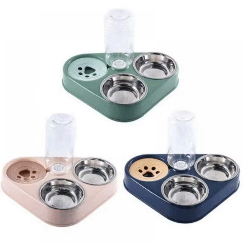 Pet Plastic Automatic Water Dispenser Dog Bowl Dual-purpose Bowl Cat Bowl Pet Supplies Mold Manufacturer Injection Molding