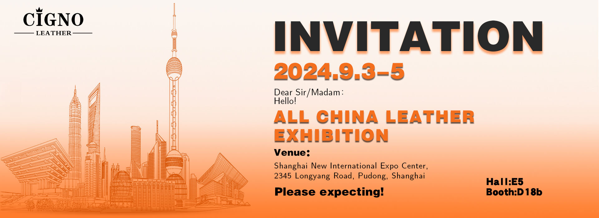 Cigno Leather Welcomes 2024 All China leather Exhibition