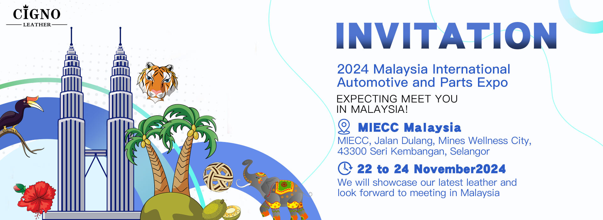 Join Cigno Leather in 2024 Malaysia International Automotiva et Partes Expo!