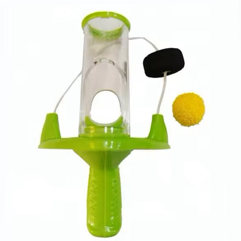 2024 nieuwe outdoor speelgoed voor kinderen plastic mini schietbal launcher toys spelset promotie cadeau