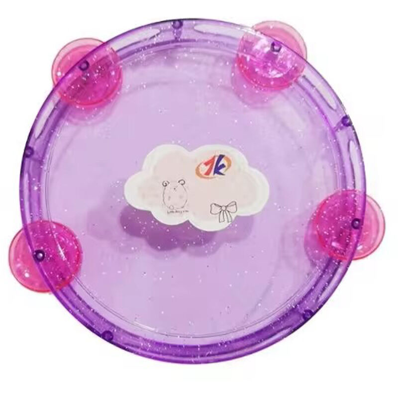 2024 new children's baby toys plastic mini kids musical instrument toy classic tambourine bell rattle toy