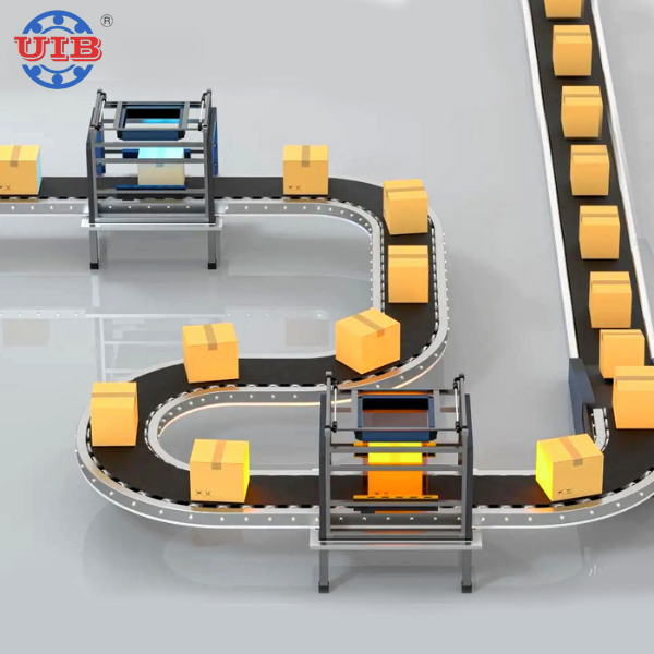 Adjustable speed power flexible stretchable rubber belt sorting system