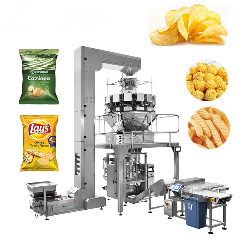 Automatic Multi-Head Weigher Leisure Food Packaging Machine with Metal Detector