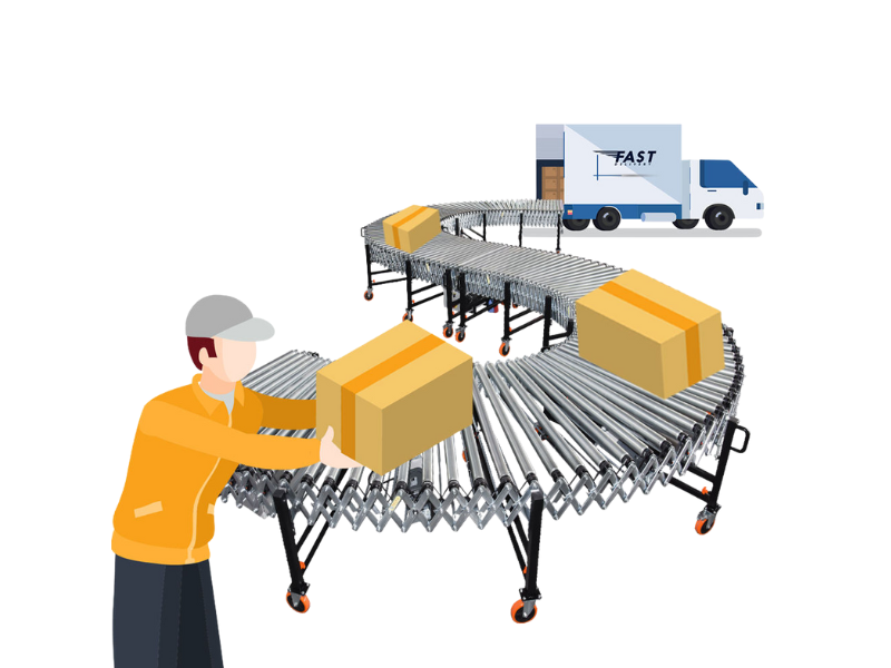 Why Mobile Roller Conveyors Are Useful for Loading/Unloading Trucks