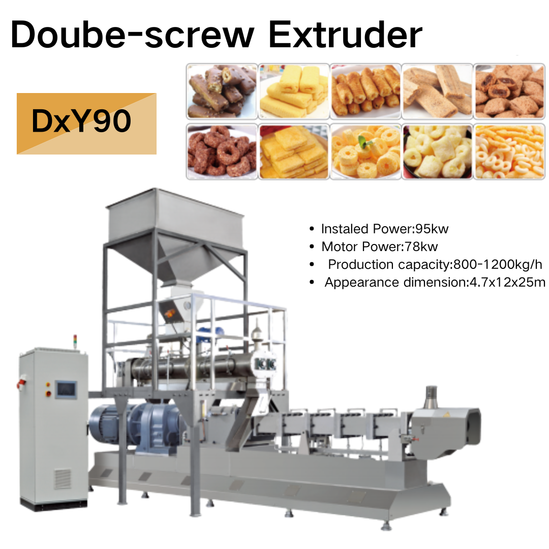 Puffed food processing machine
