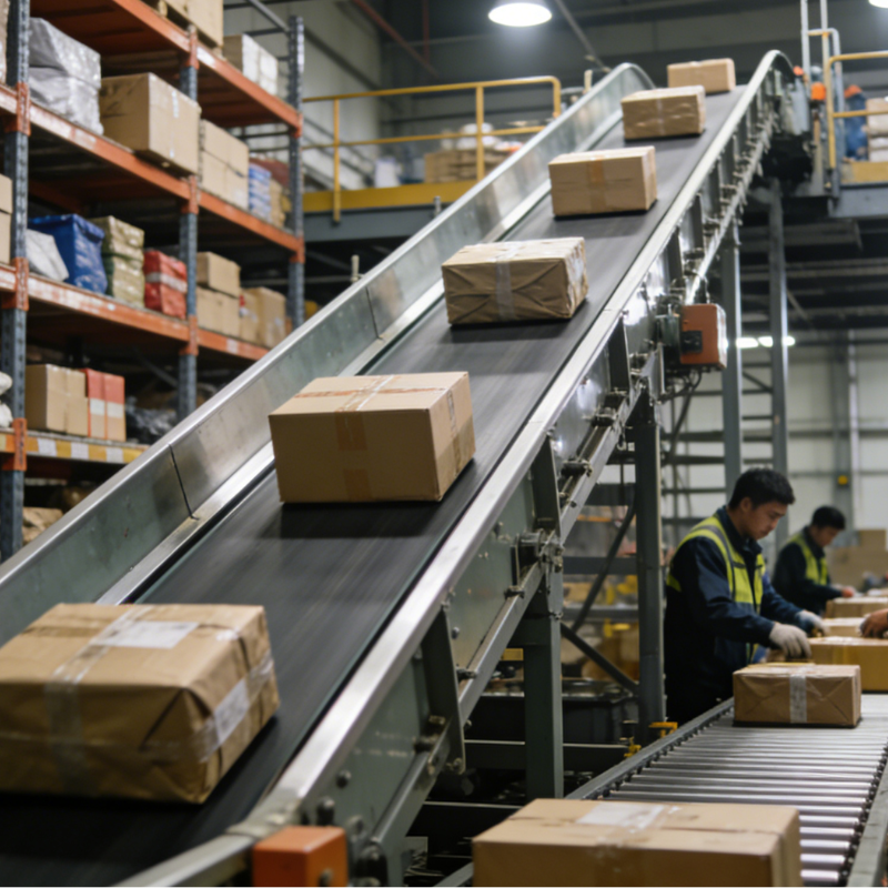 Ефективно управление на материали с малки наклонени транспортьори