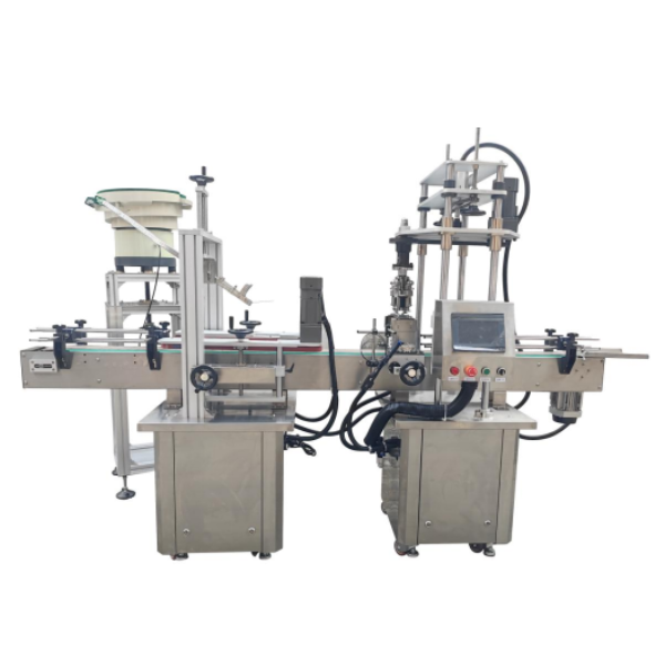 Fully automatic cap locking machine