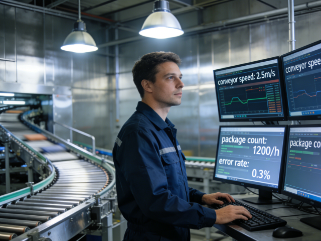 The picture presents the application of the sorting system in multi-scenario and multi-industry (e-commerce, express delivery, FMCG), showing the system's flexible sorting of cartons, packages, small parts and other different types of goods. It perfectly corresponds to the project's strong multi-scenario adaptability and compatibility, which can meet the sorting needs of different industries and peak cargo flow, and reflect the wide application value of the product.