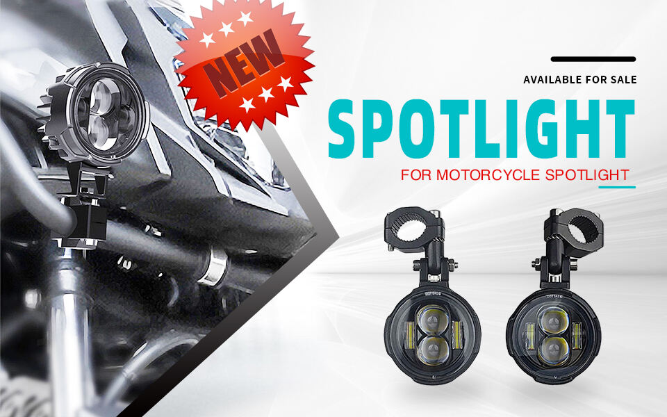 Modello SW LED faro ausiliario per uso esterno su motociclette