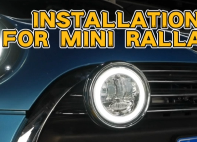 Model MNRL-3CS Installation Guide Led rally lights halo ring version for MINI copper F55/F56 