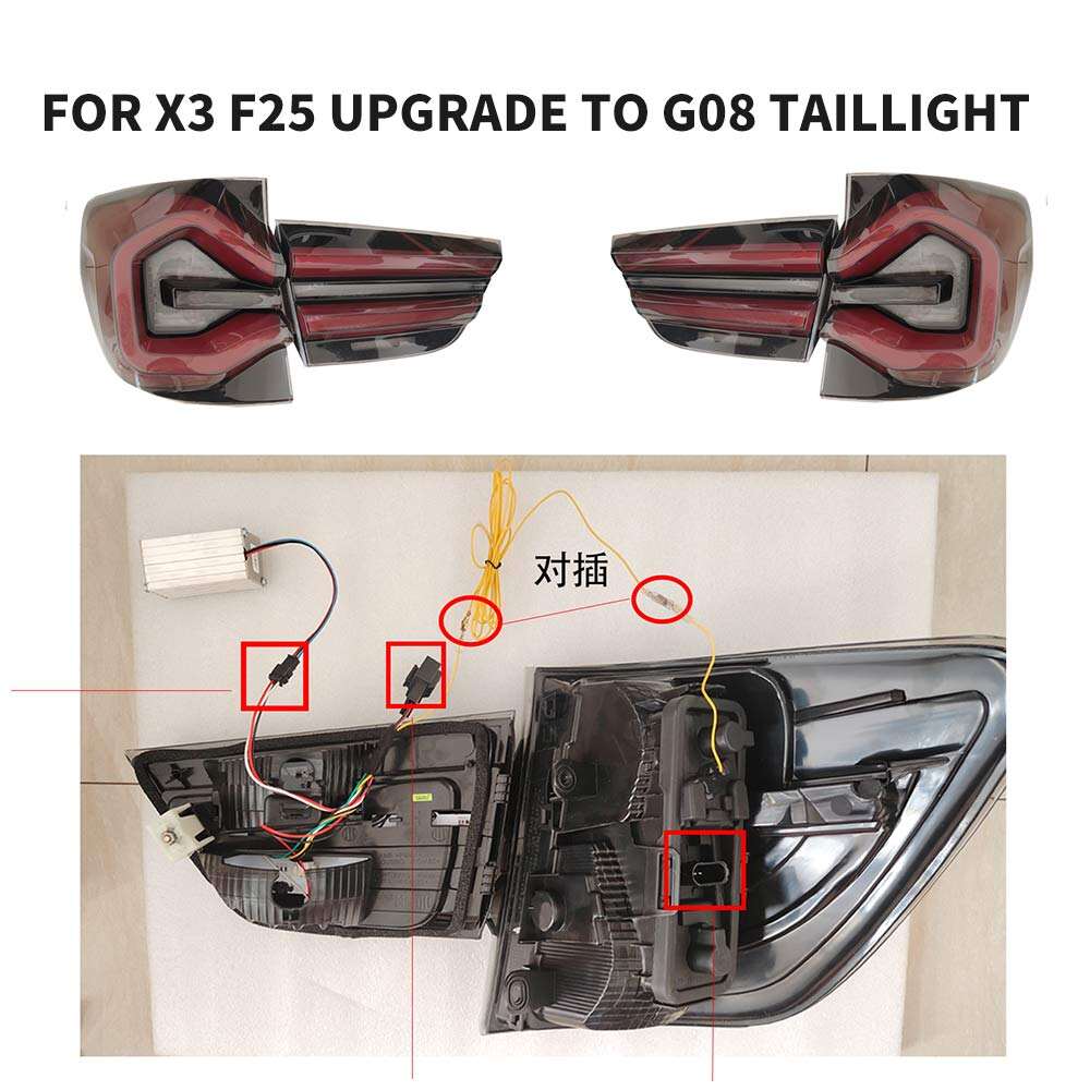 22-Installation Guide for X3 F25 upgrade to G08 taillight