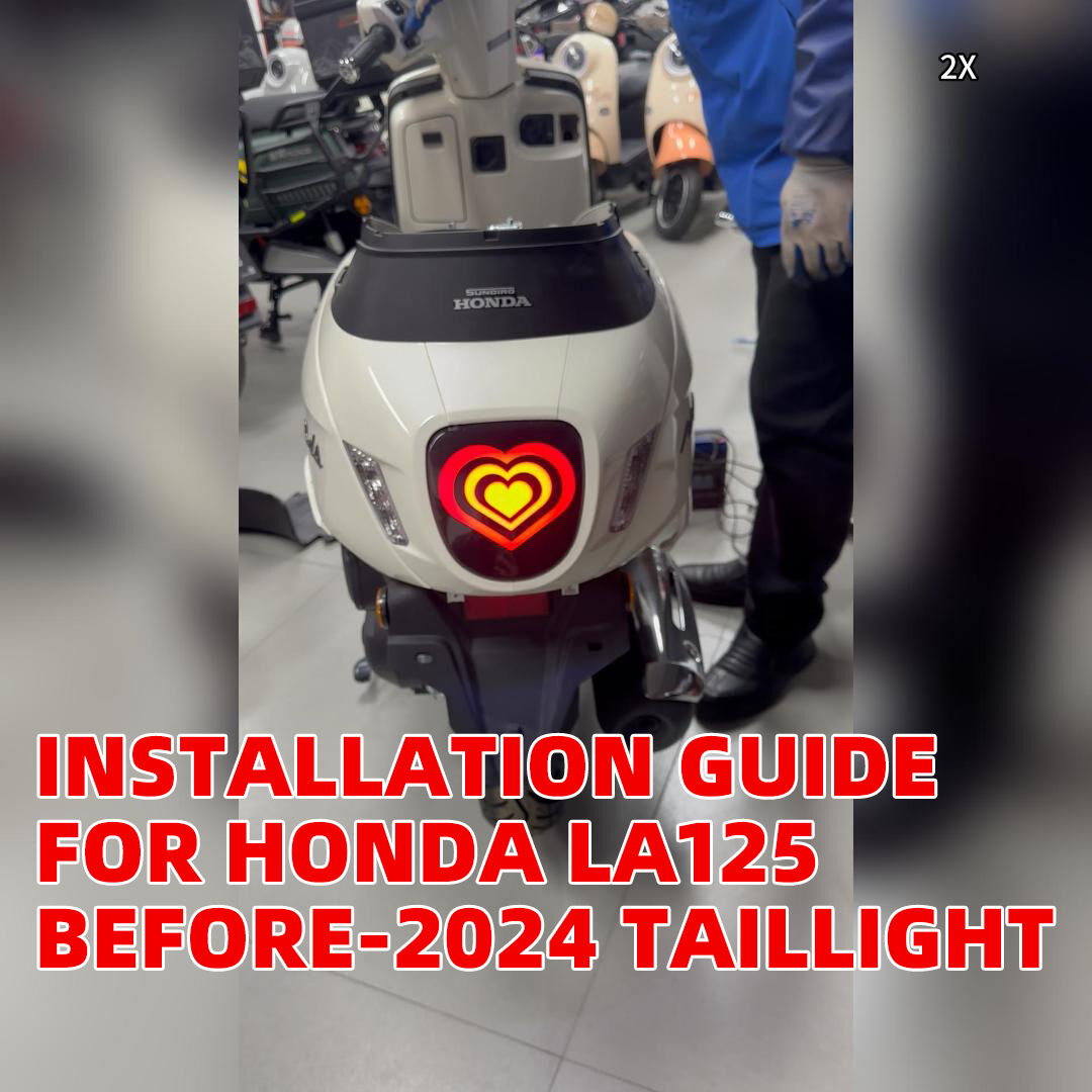 24-2024년 이전 HONDA LA125용 테일라이트 설치 가이드