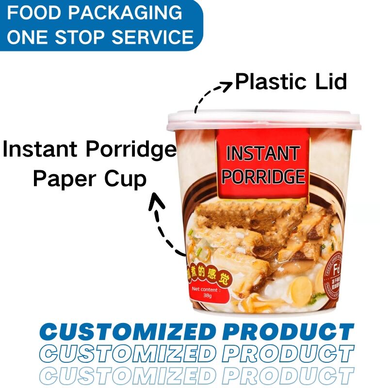 Istant soup/porridge paper cup