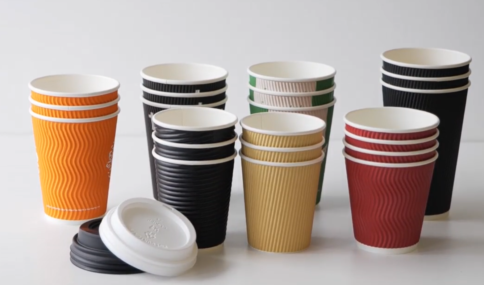 골판지 커피 컵 | 원하는 색상과 다양한 질감으로 맞춤 제작 가능