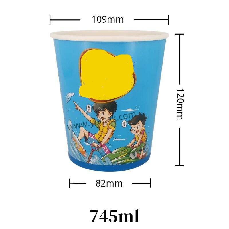 745m Double layer paper cup for instant noodle ramen