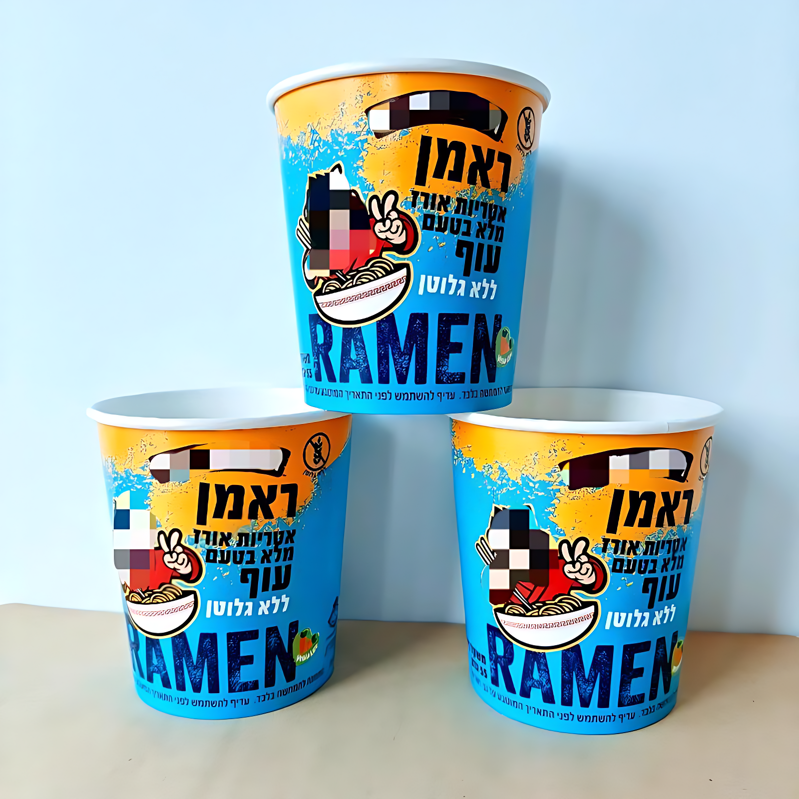 480ml Double layer paper cup for instant noodle ramen
