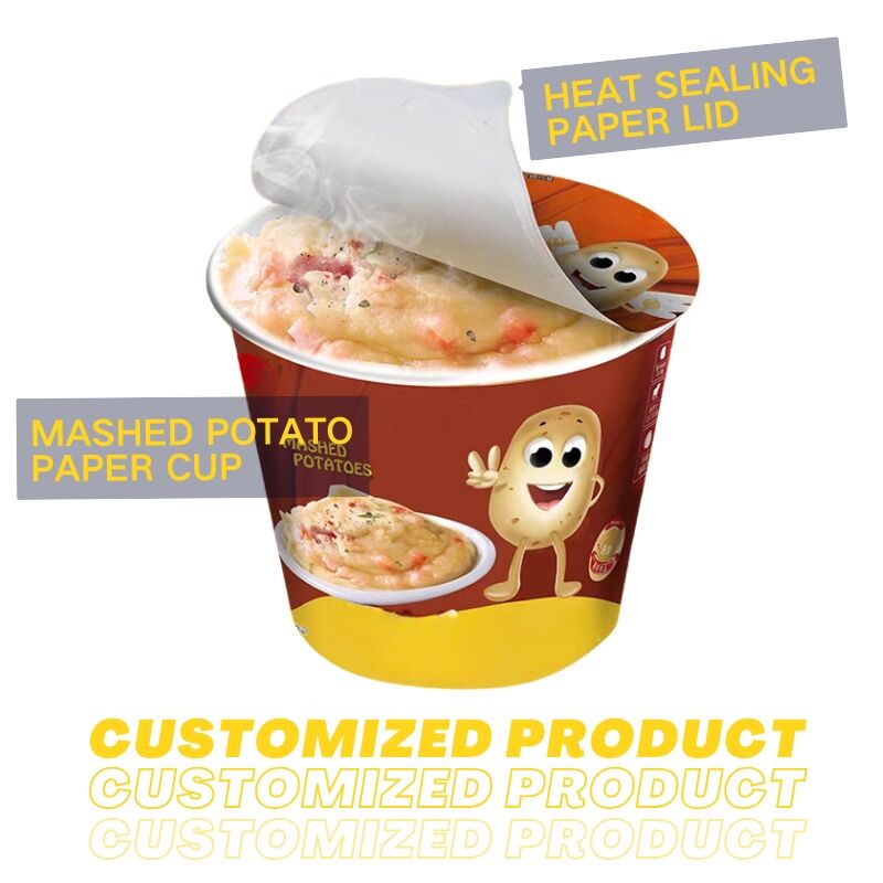 Intant mashed potatoes paper cup