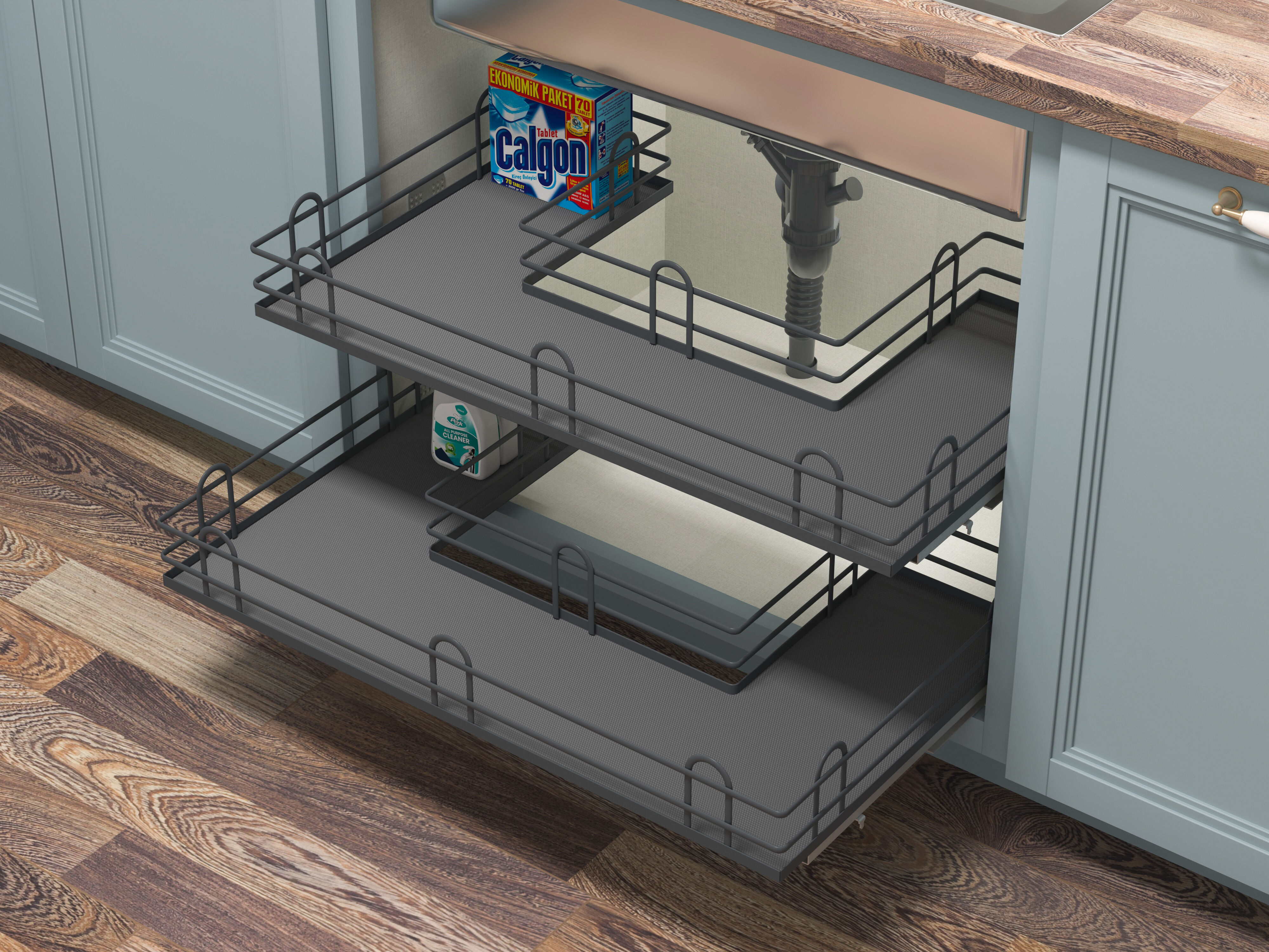 Sustainable Materials Enhance Cabinet Organizer Price Value Proposition