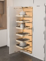 How do modular pantry organizers cut grocery labor costs for cabinet makers?
