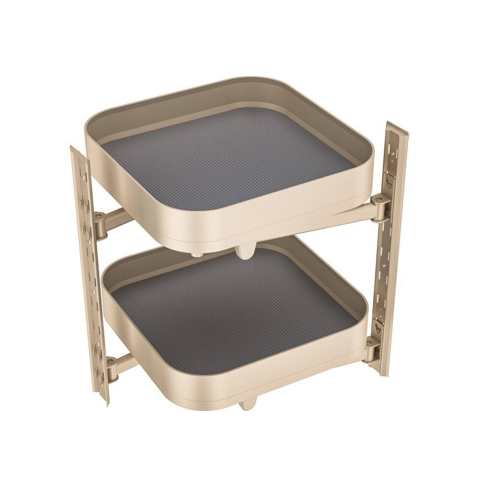 Swing Out Pantry Unit Cabinet Organizer – Soft Close, Gold Finish  