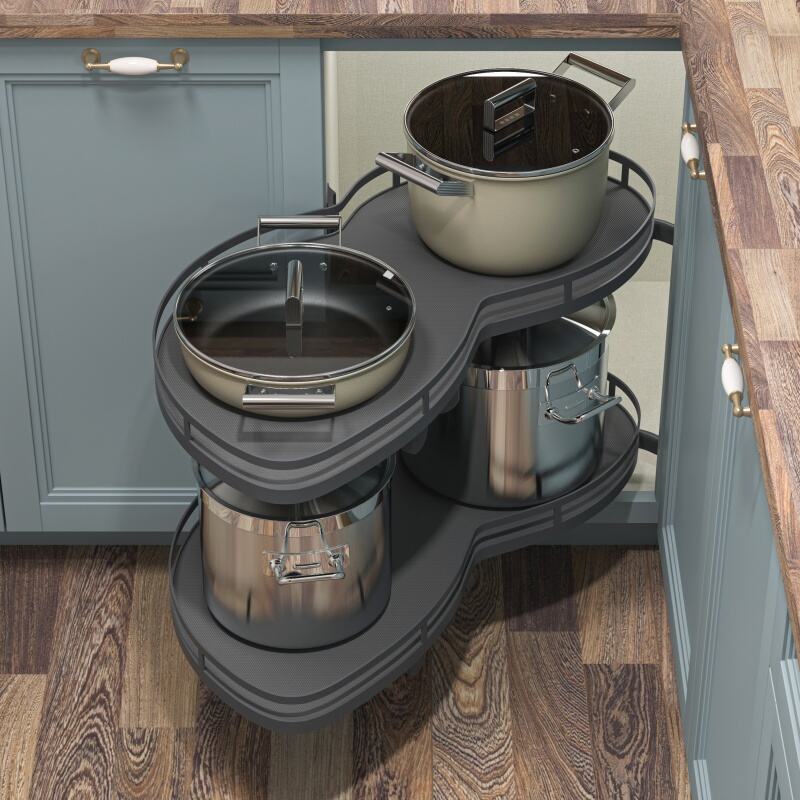36 Inch Grey Swing Out Tray for Kitchen Cabinet